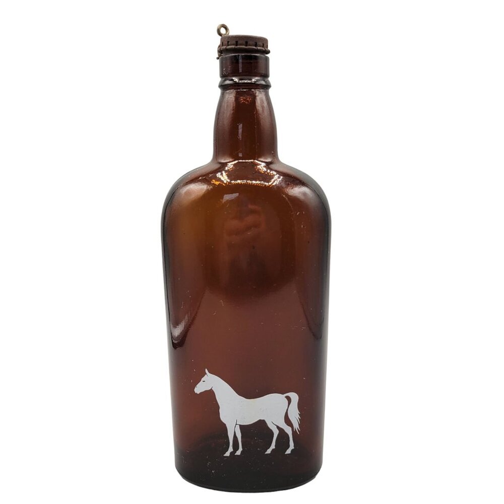 White Horse Distillers Ltd Glasgow Scotland EMPTY Scotch Whisky Bottle Brown